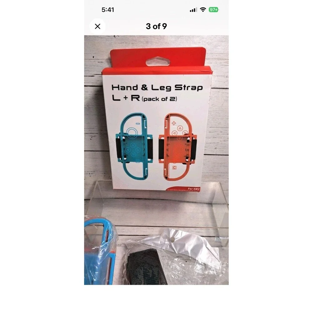 Leg Straps Wrist Bands for Switch 2 JoyCon Controller 4 in 1 Switch 2 Sports...